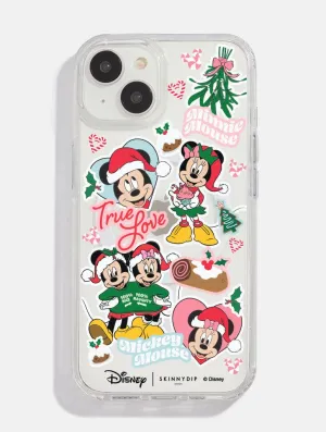 Disney Minnie & Mickey Christmas Sticker MagSafe iPhone Case Protective Surface