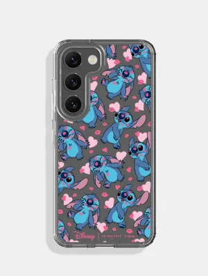 Ergonomic form Disney Stitch Love Heart Android Case