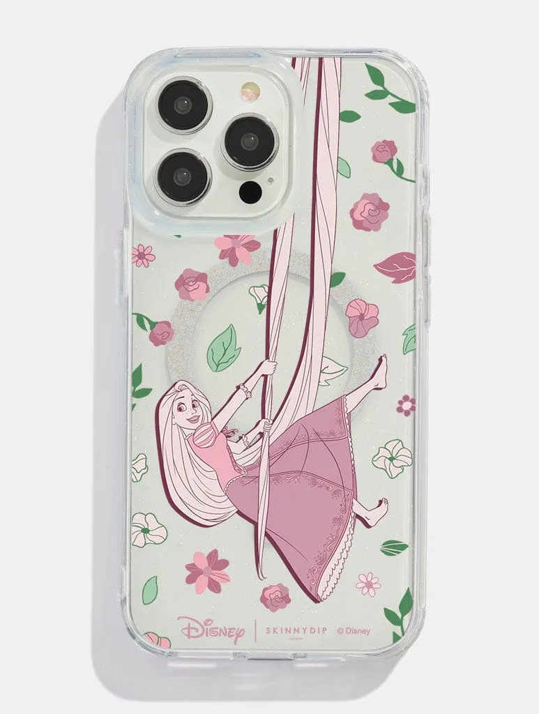 Disney Tangled Swinging Glitter MagSafe iPhone Case Durable Shape
