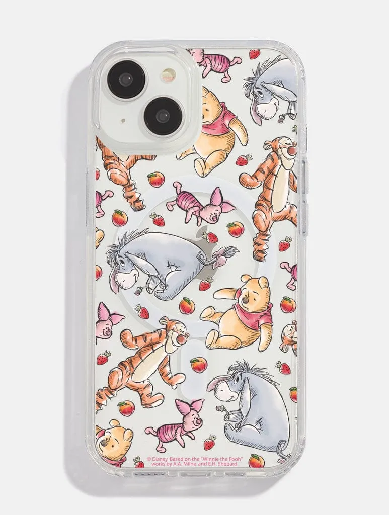 Soft Shield Minimal Form Disney Winnie The Pooh Fruit MagSafe iPhone Case