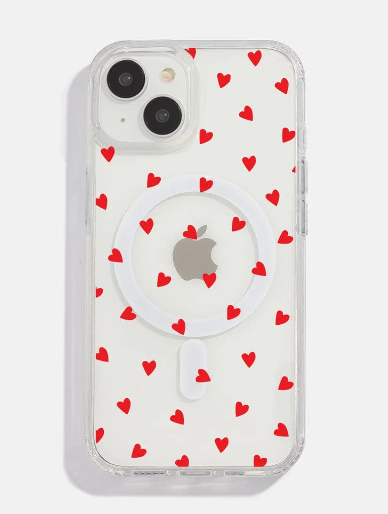 Ditsy Heart MagSafe iPhone Case Refined Texture