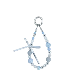 Dreamy Blue Bow Wrist Strap boating pool