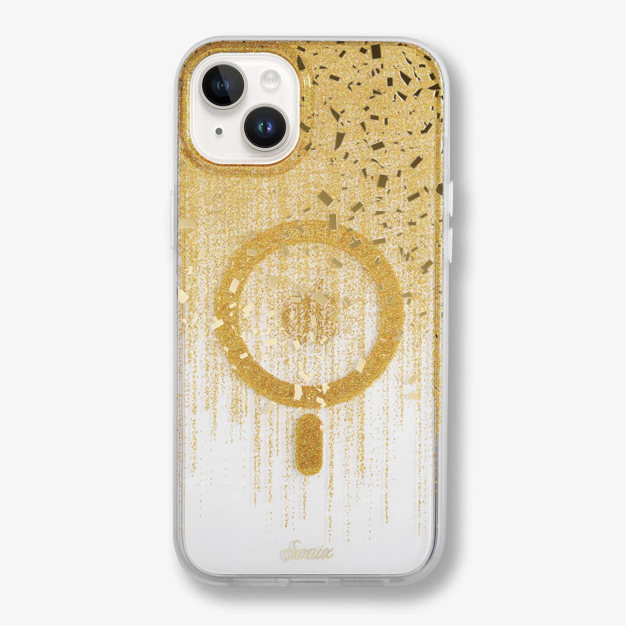 Drippin?? in Gold Magsafe? Compatible iPhone Case Bold colors Professional Look