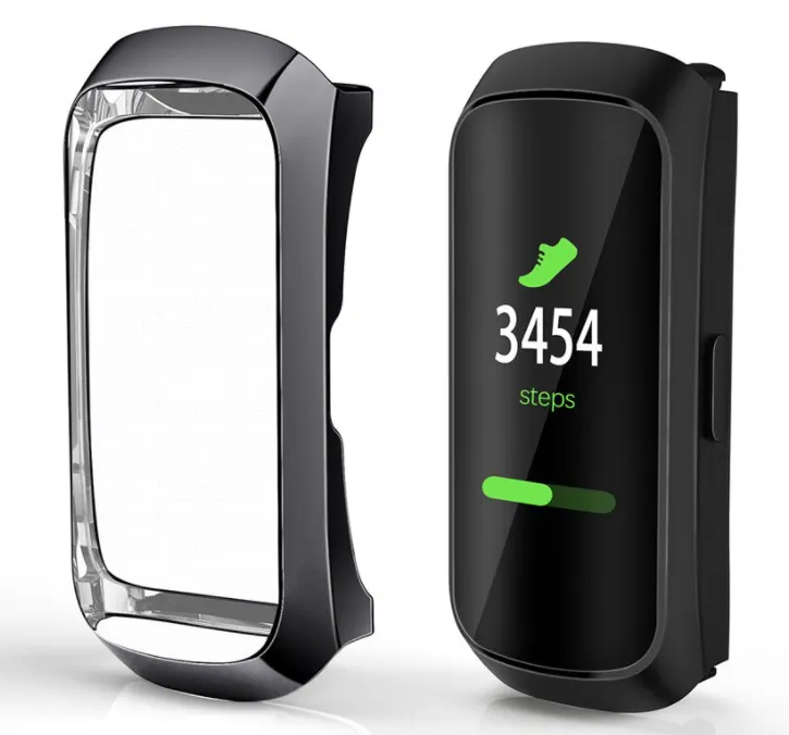 Samsung Galaxy Fit TPU Case (Black) Apple Watch Compatible Protective Outer