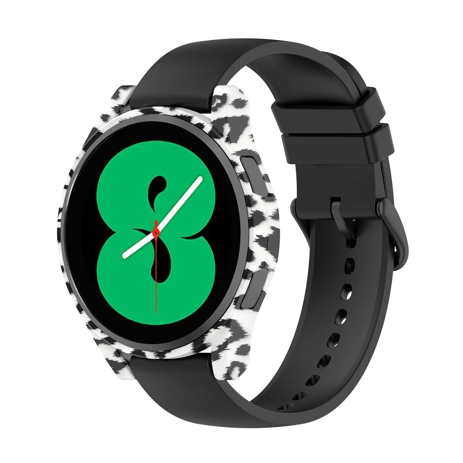 Samsung Galaxy Watch 4 - 40mm PC Case (White Leopard) slim fit Daily Frame