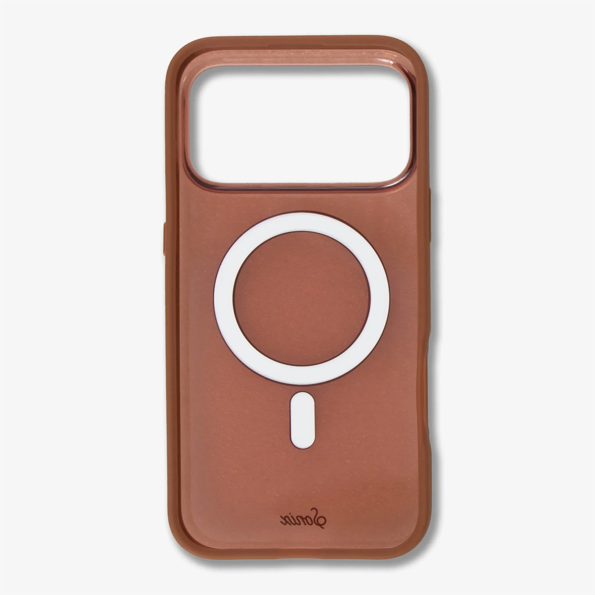 Glass Mocha MagSafe? Compatible iPhone Case Ergonomic Texture