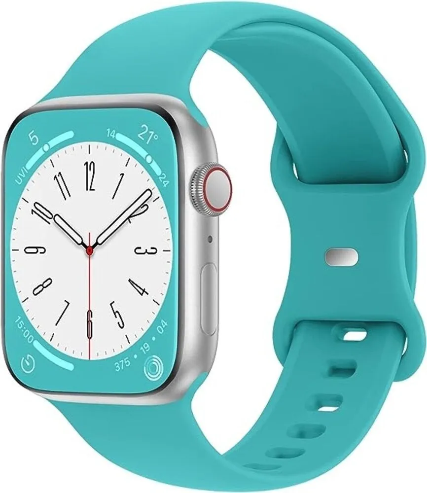 Apple Watch Silicone Strap Classic (Aqua) Fashion Lifestyle Outdoor Ready