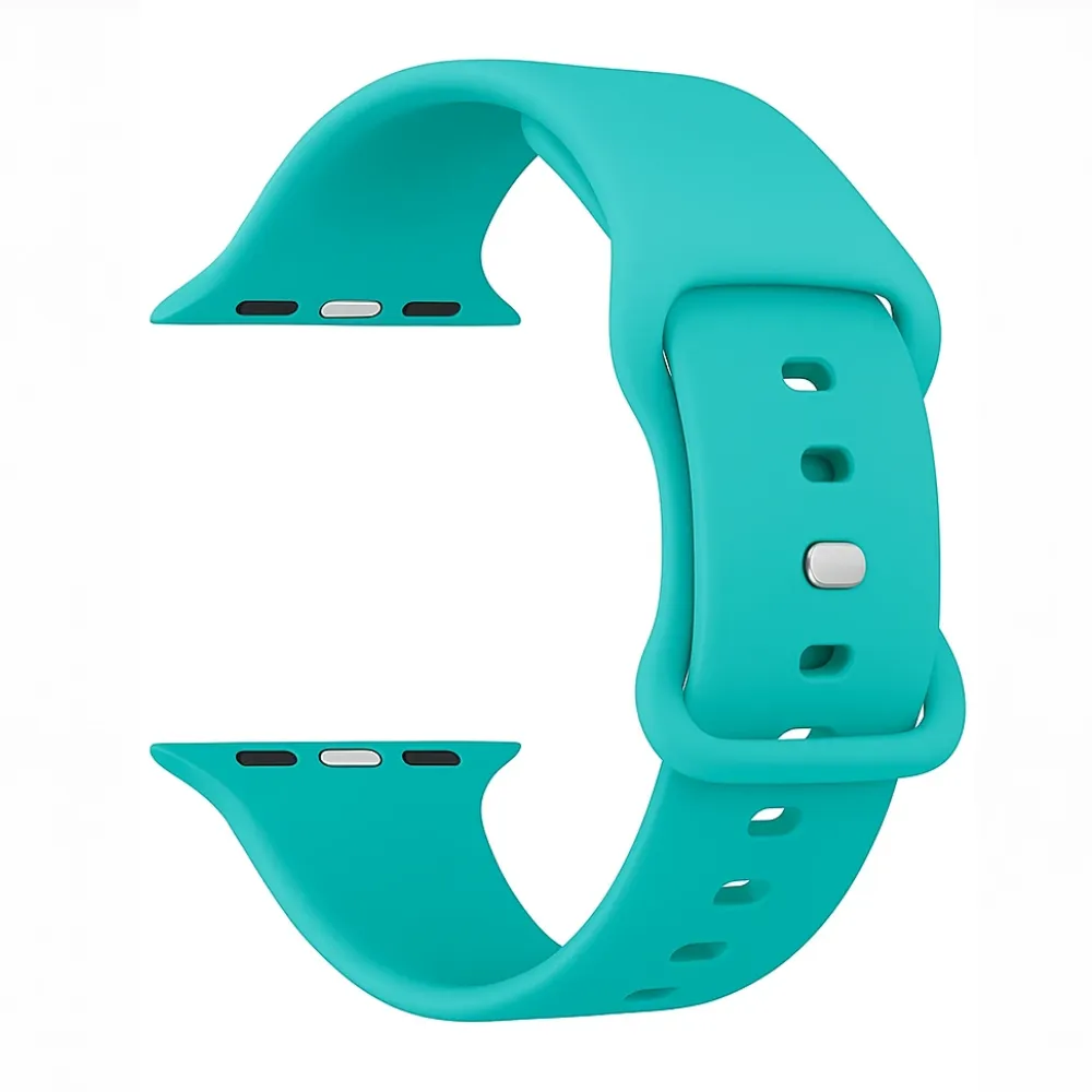 Apple Watch Silicone Strap Classic (Aqua) Trendy Everyday Design