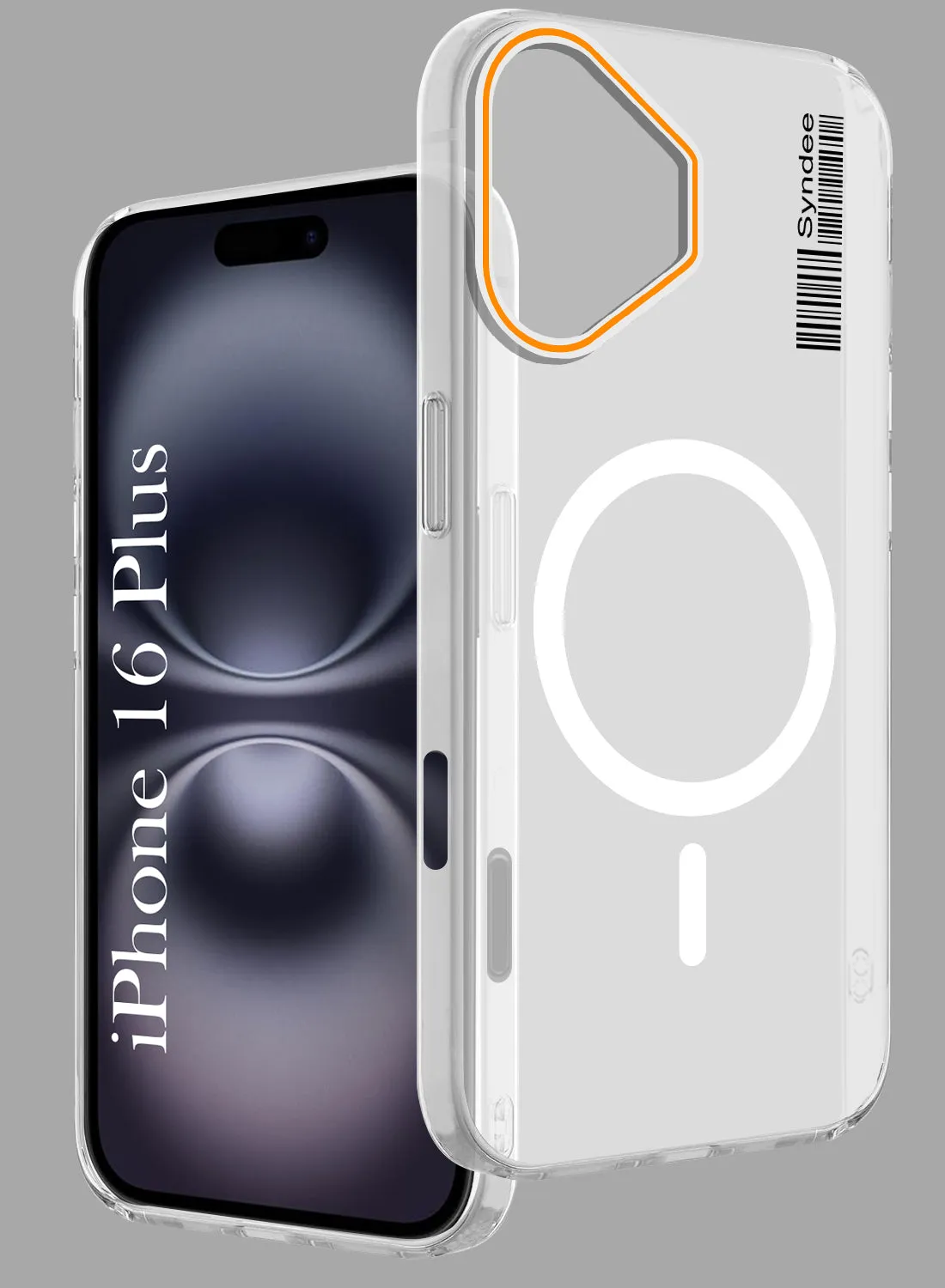 For Apple iPhone 16 Plus Back Cover Case (Soft Touch | Camera Bump Protection | MagSafe Compatible | Matte Finish) Rugged Frame