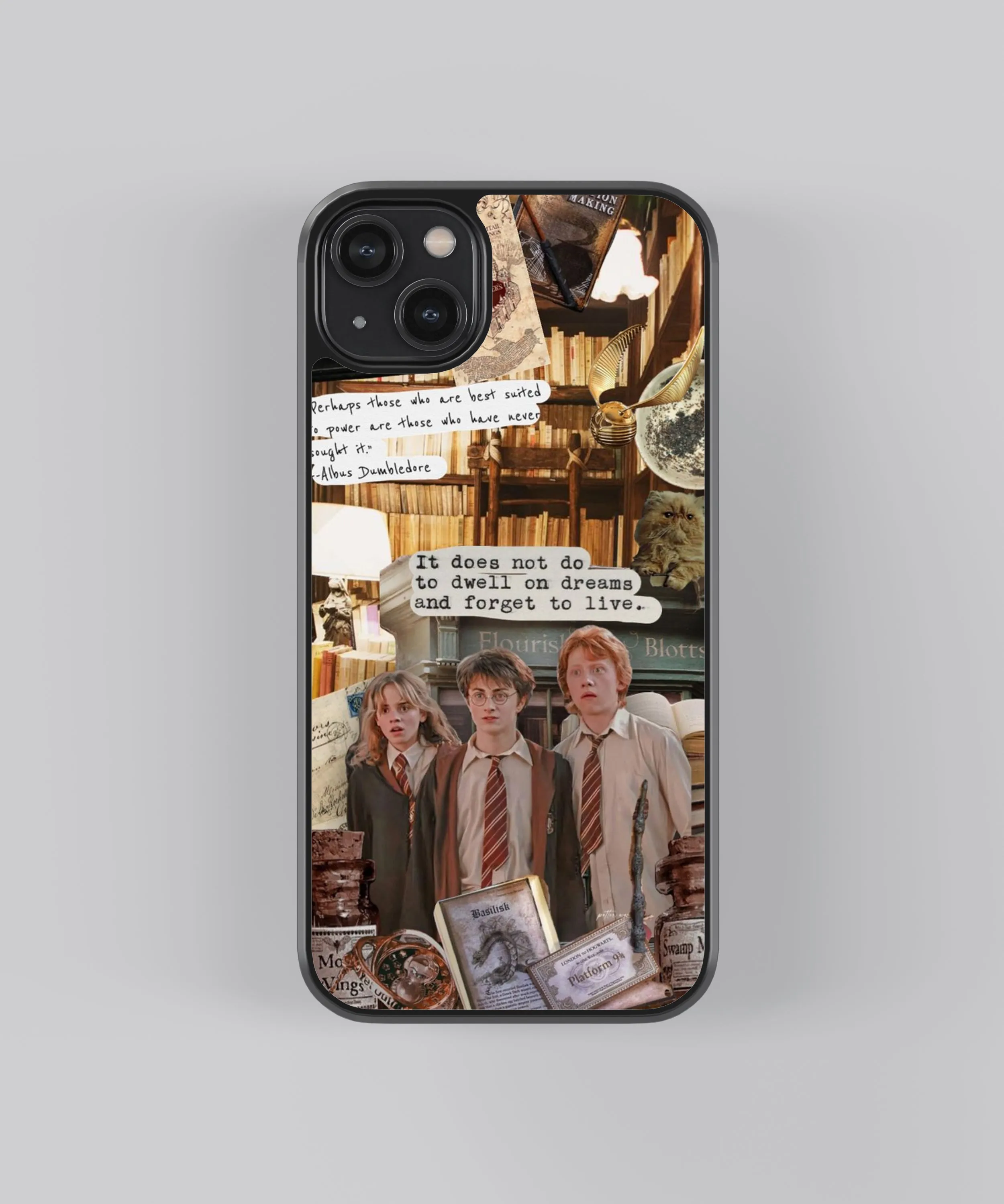 Luxury Shine Harry Potter Dreams Pop Culture Glass Phone Case Cover