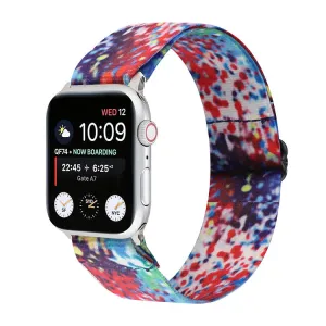 Elegant feature Daily Comfort Fit Apple Watch Elastic Strap (Colourful)
