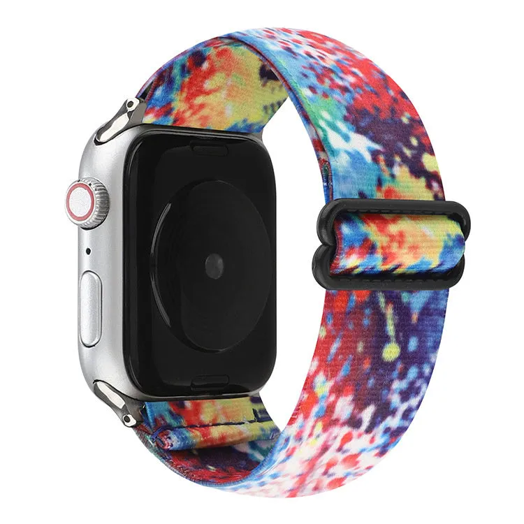 Rugged Fitness Look Apple Watch Elastic Strap (Colourful)
