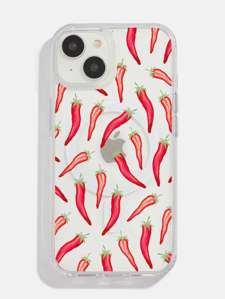 Painted Chillies MagSafe iPhone Case Soft Protection Lightweight texture