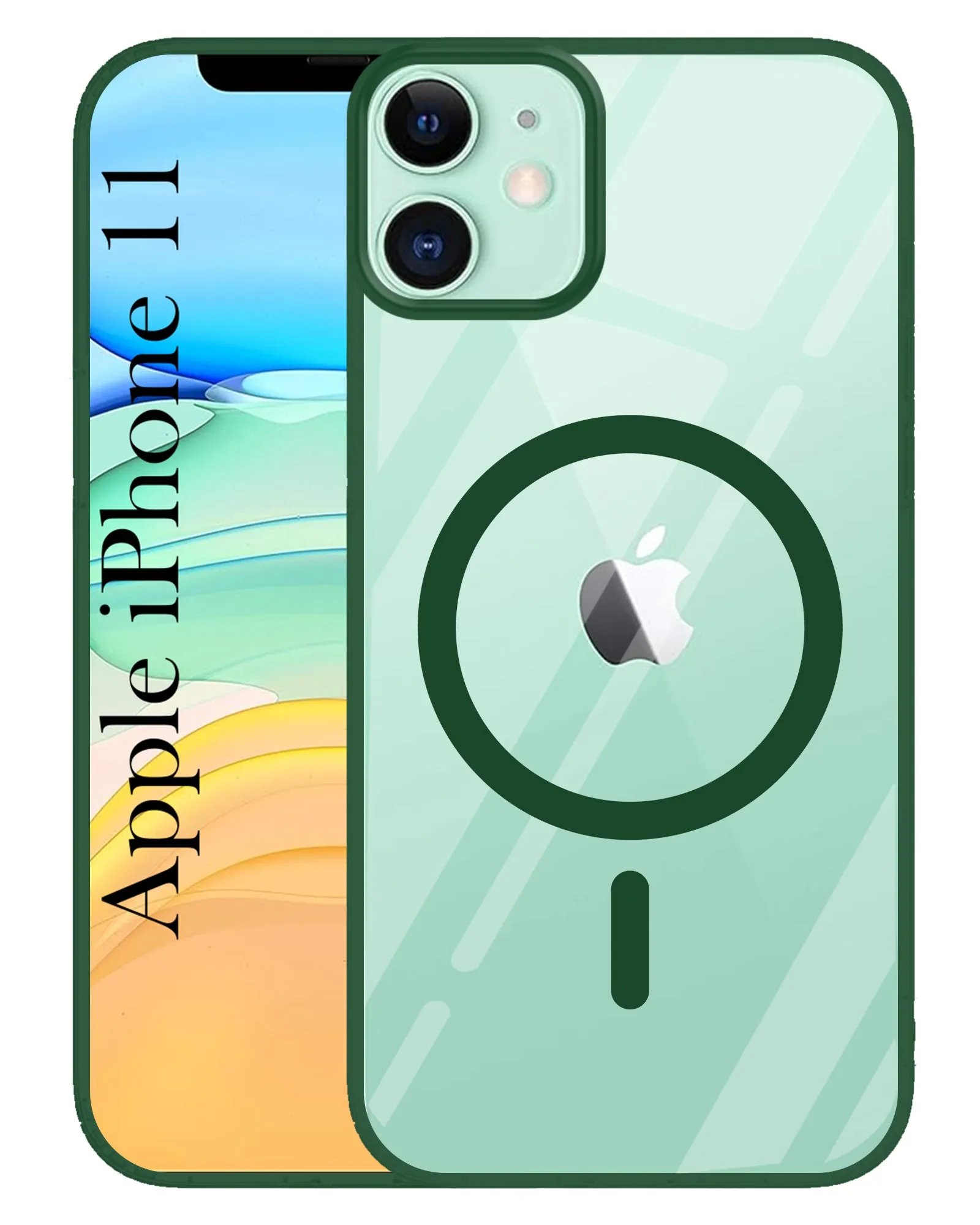 Shock Cushion For Apple iPhone 11 Back Cover Case (MagSafe Compatible Wireless Charging | Hybrid Camera Bump Protection | Shockproof Polycarbonate Material)