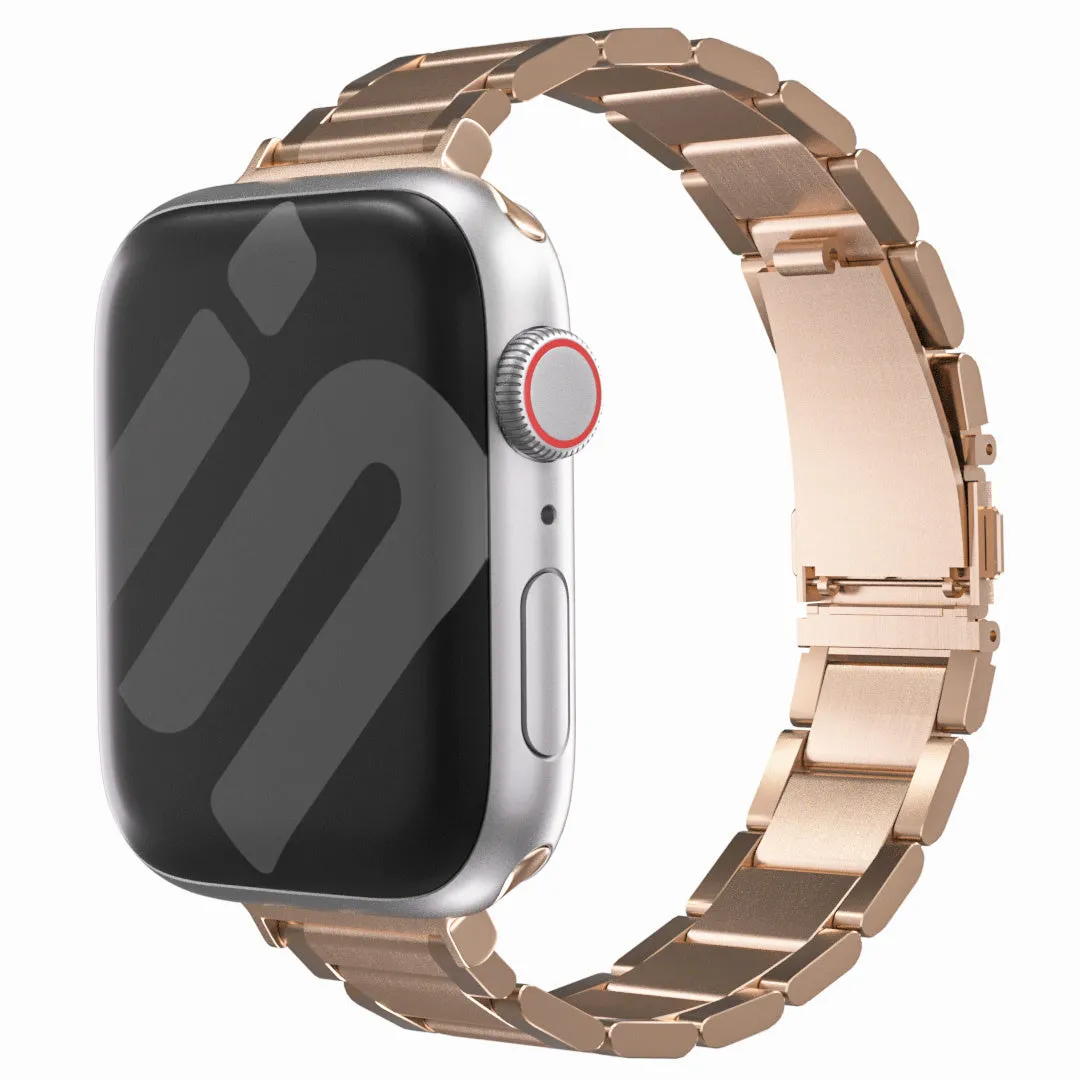 Apple Watch Luxury Metal Strap 'Slim' (Rosegold) Fashion Forward Flexible feature