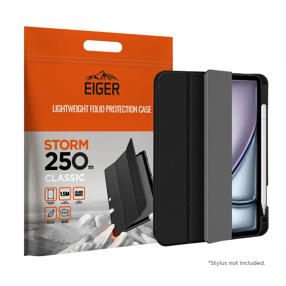Work Travel Gear Eiger Storm 250m Classic Case for Apple iPad Air 13 (2024)/ Pro 12.9 (2022)/(2021) in Black