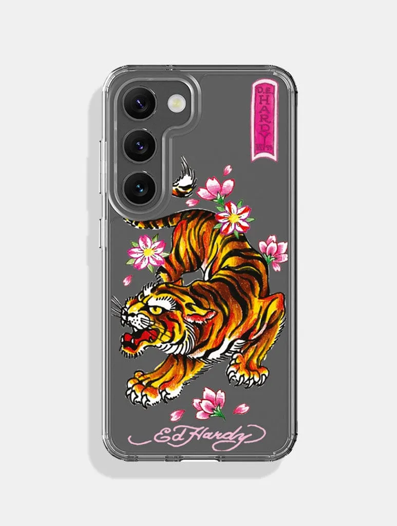 Glossy Finish Look Stylish Touch Ed Hardy x Skinnydip Tiger Android Case