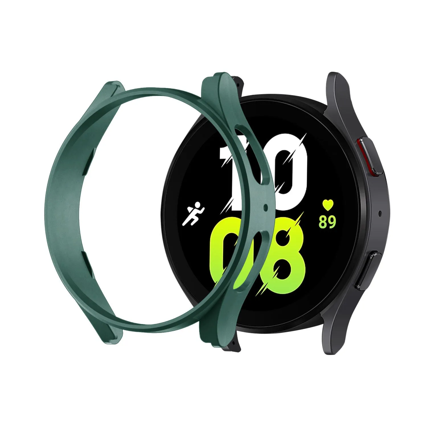 Samsung Galaxy Watch 5 44mm PC Hard Case (Green) Soft Covering Kid friendly