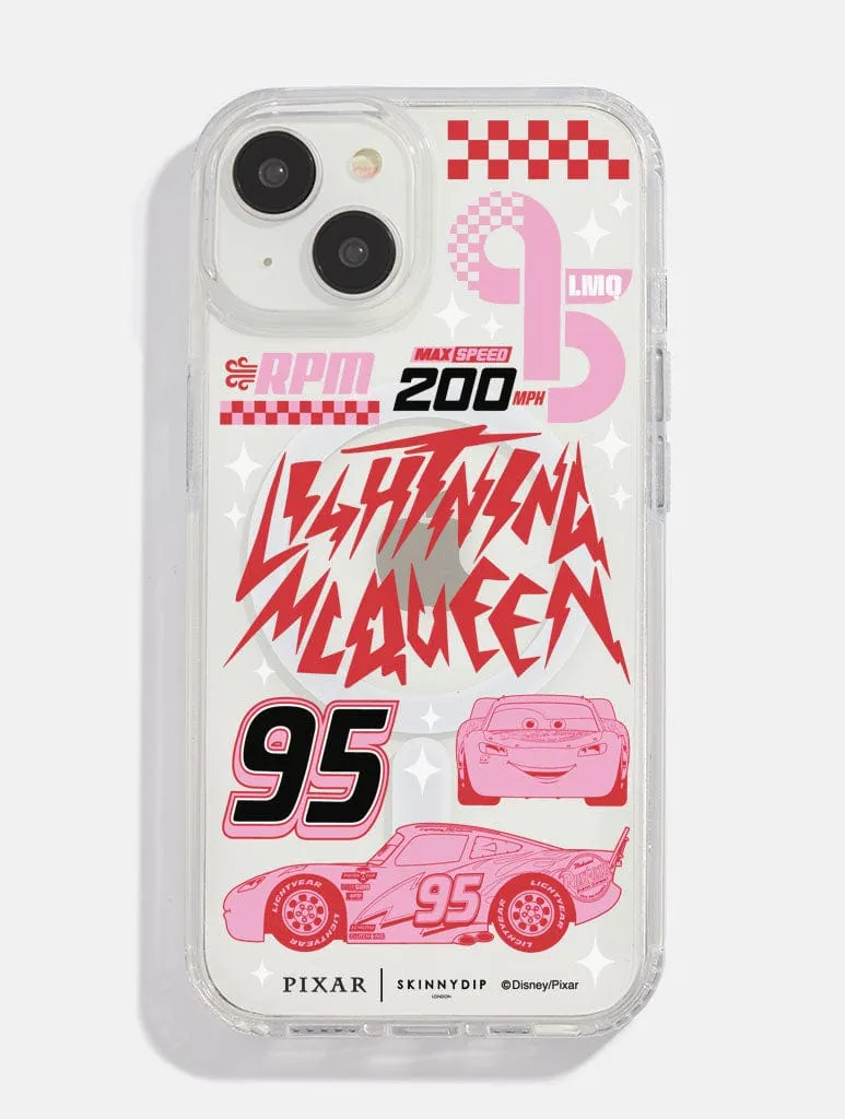 Disney Pixar Cars Lightning McQueen Poster Print MagSafe iPhone Case Premium Edge Design