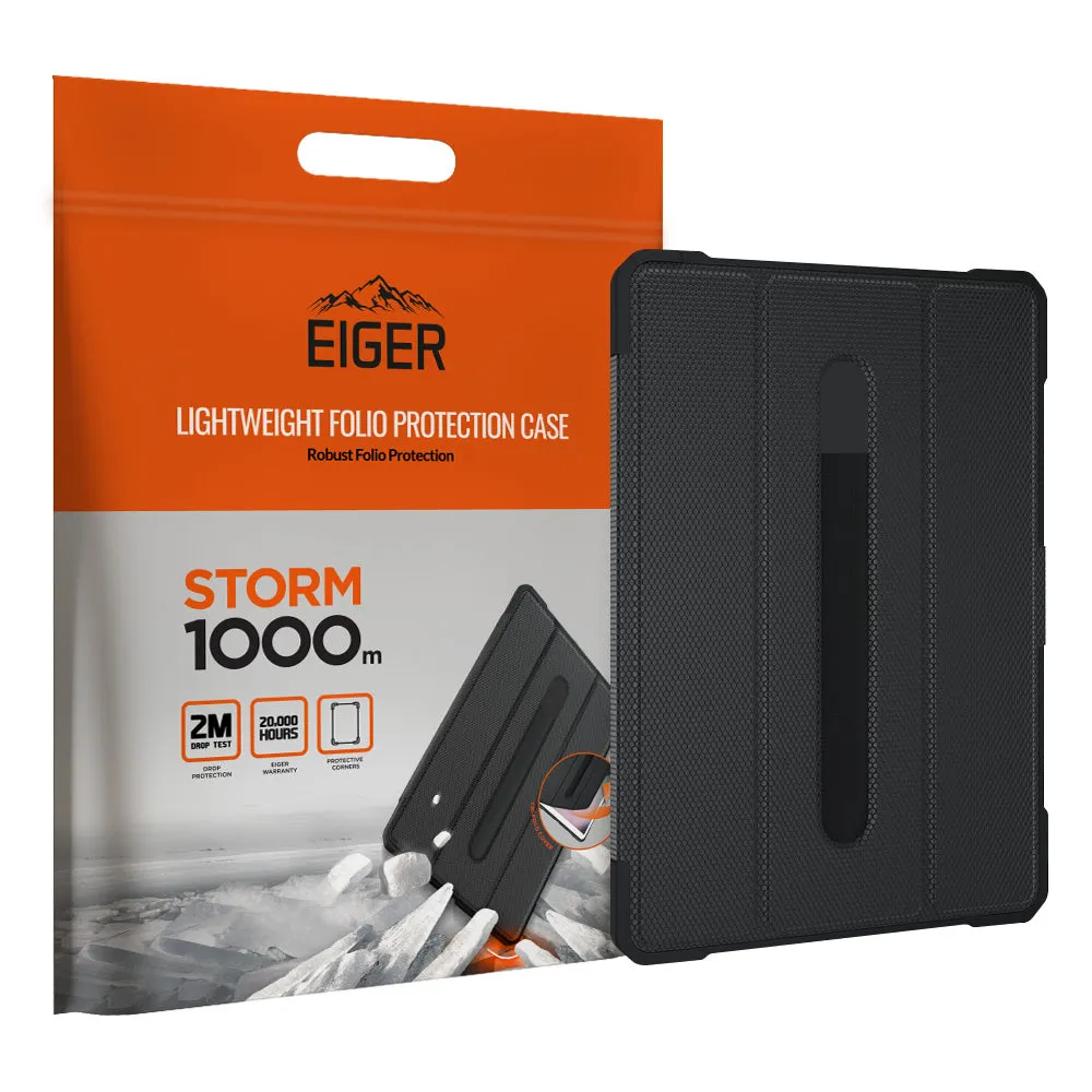 Tablet Sleeve Elegant tablet case with hand strap Eiger Storm 1000m Case for Apple iPad 10.2 (9th Gen) / Pro 10.5 / Air (2019) in Black