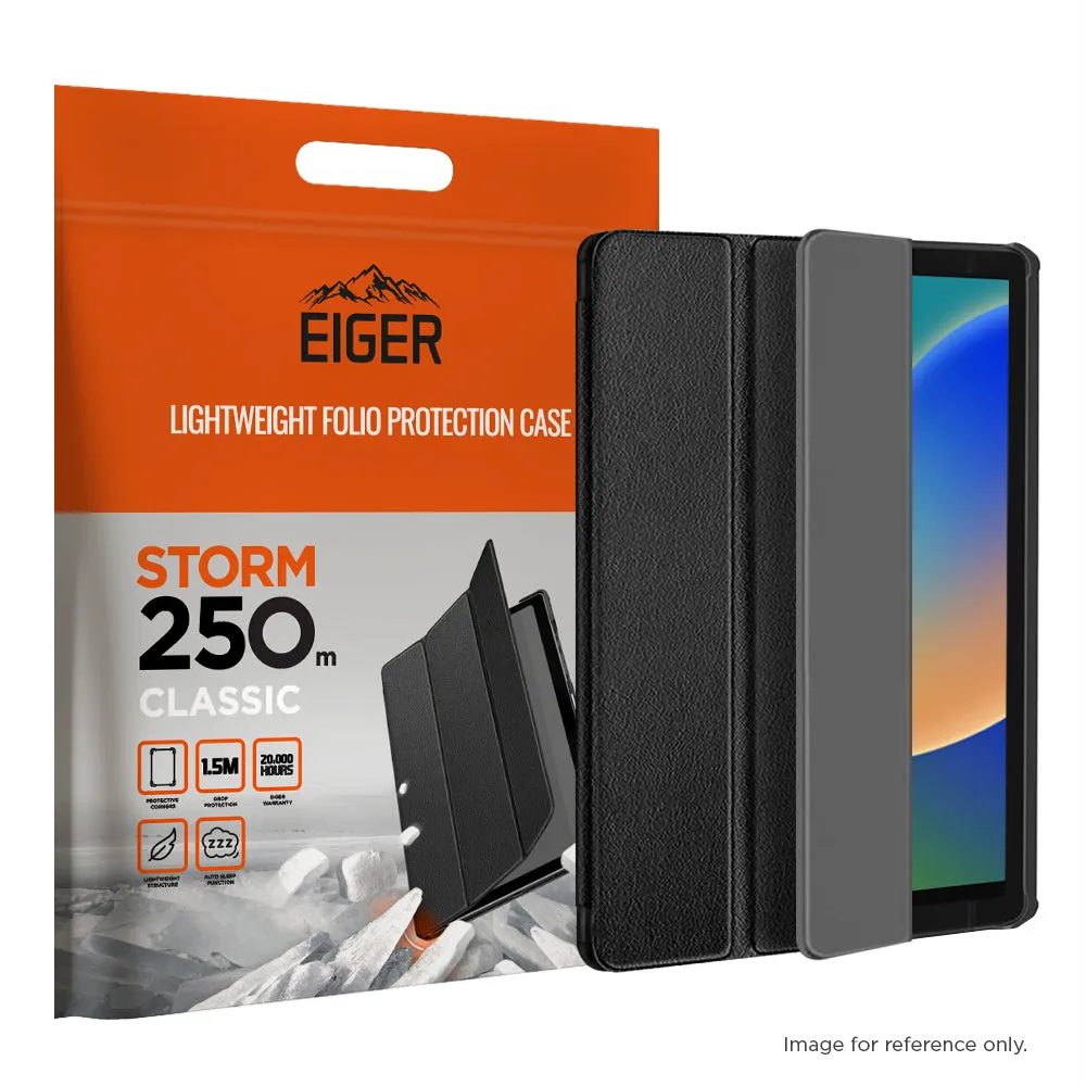 Eiger Storm 250m Classic Case for Apple iPad 10.2 (9th Gen) in Black Soft Inner Padding smart protective shell