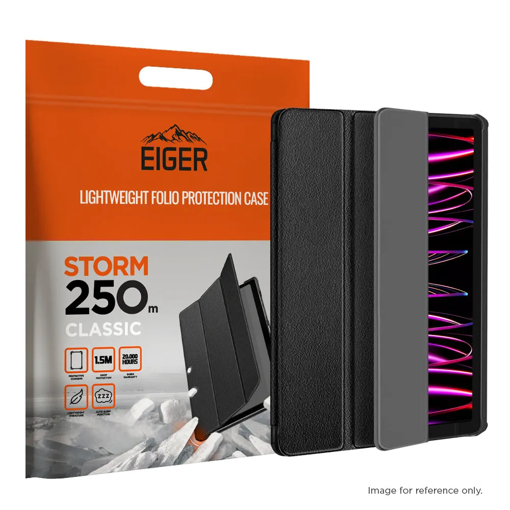 Eiger Storm 250m Classic Case for Apple iPad Pro 12.9 (2021) / (2022) in Black casual urban design Tech Travel
