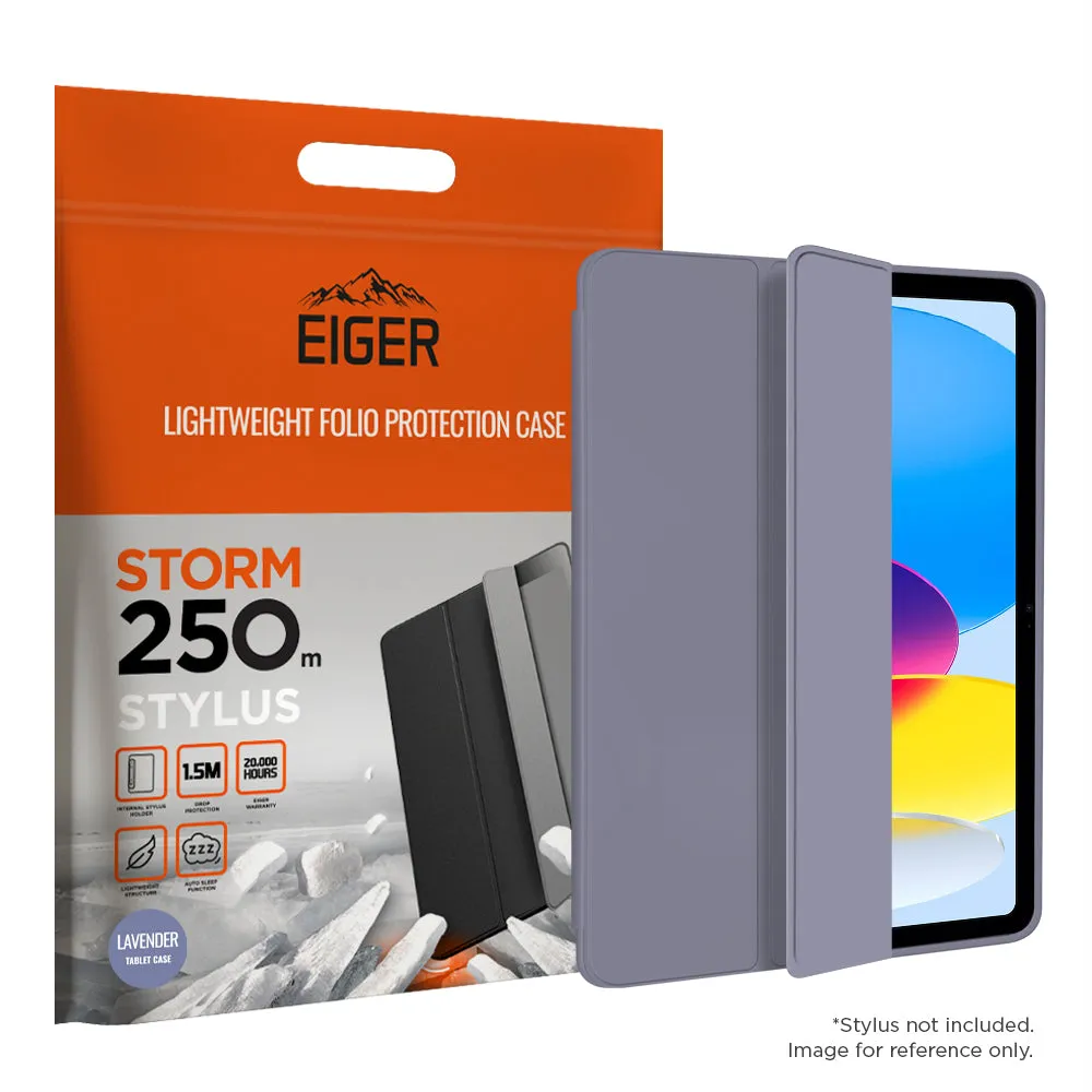 Eiger Storm 250m Stylus Case for Apple iPad 10.9 (10th Gen) in Lavender casual creative style