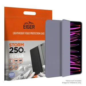 shock absorbing edges tablet holder with strap Eiger Storm 250m Stylus Case for Apple iPad Pro 11 (2021) / (2022) in Lavender