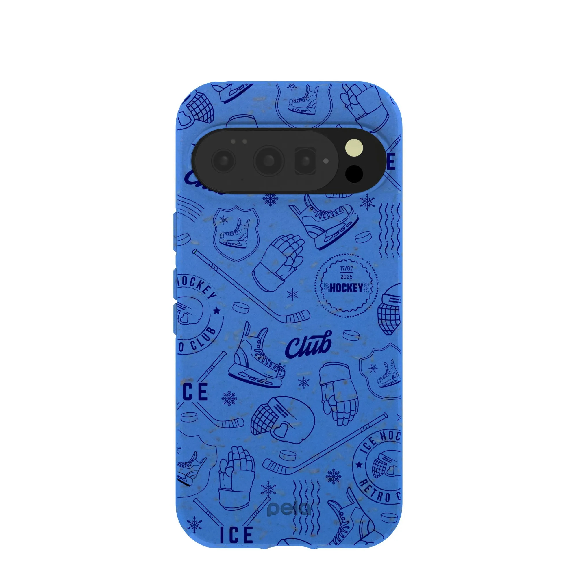 Electric Blue Hockey Postage Google Pixel 10/10 Pro Case Elegant Look