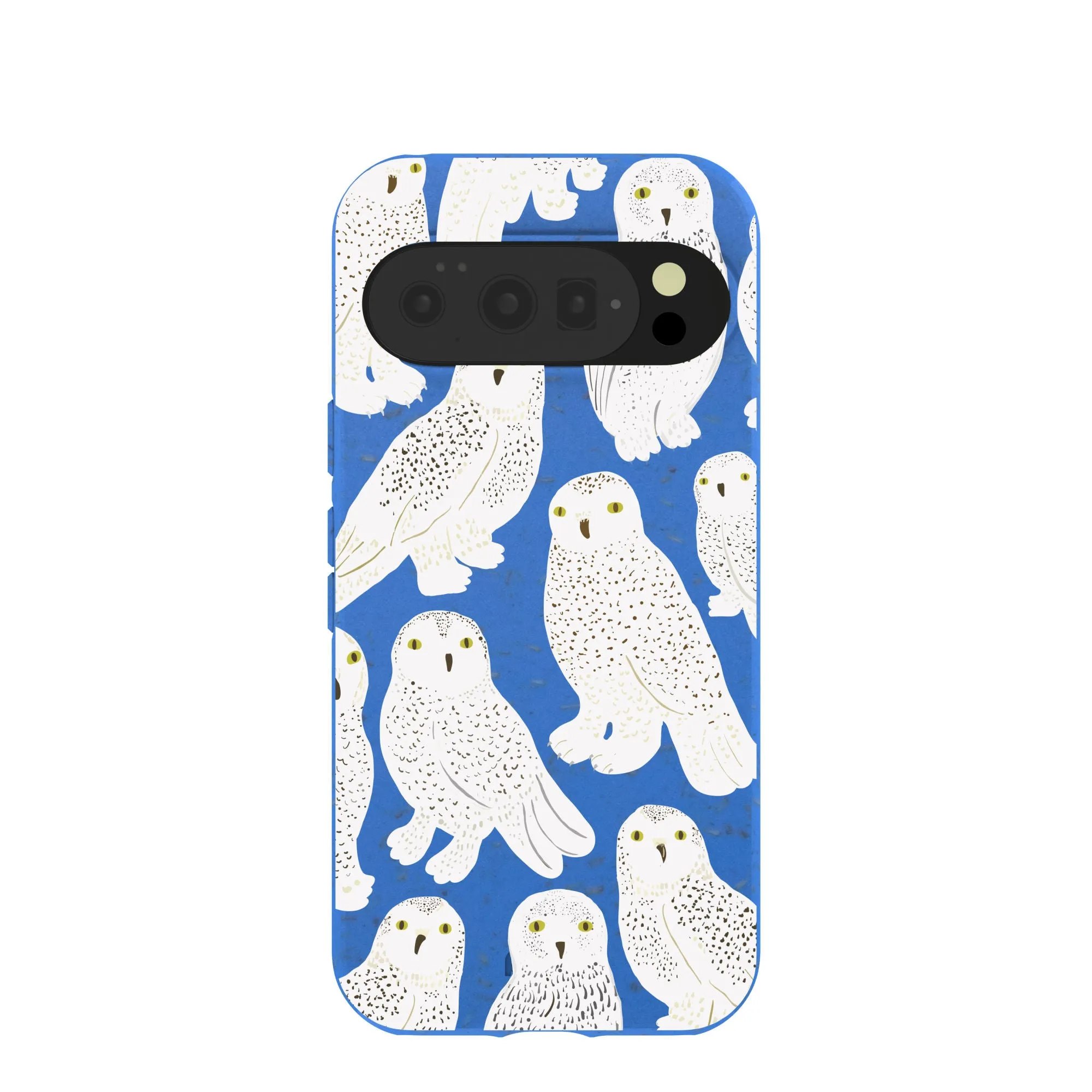 Matte Guard Minimal Comfort Electric Blue Snowy Owls Google Pixel 10/10 Pro Case