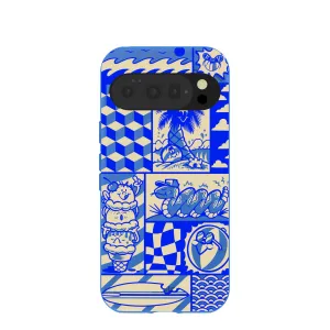 Soft Detail Matte Look Design Electric Blue Summer Blues Google Pixel 10/10 Pro Case