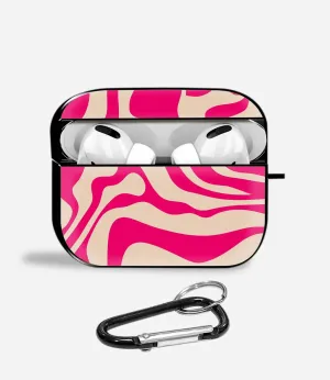 portable neon travel protector Electric Mirage Aipods Glass Case