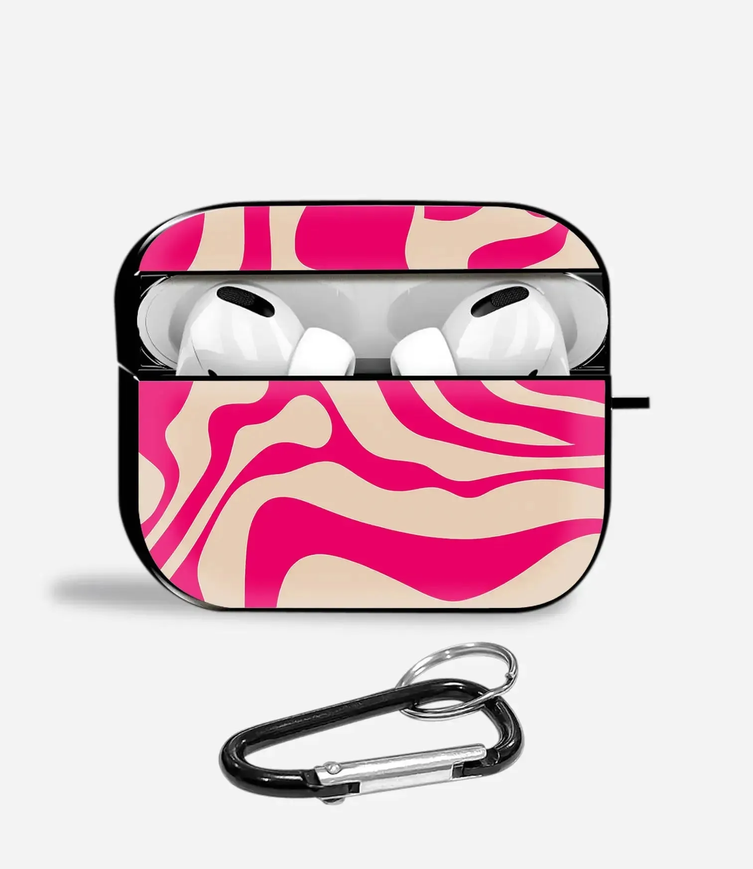 portable neon travel protector Electric Mirage Aipods Glass Case