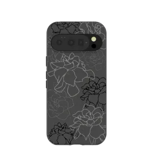 Black Gardenia Lines Google Pixel 10/10 Pro Case Matte Build Comfort Finish Layer