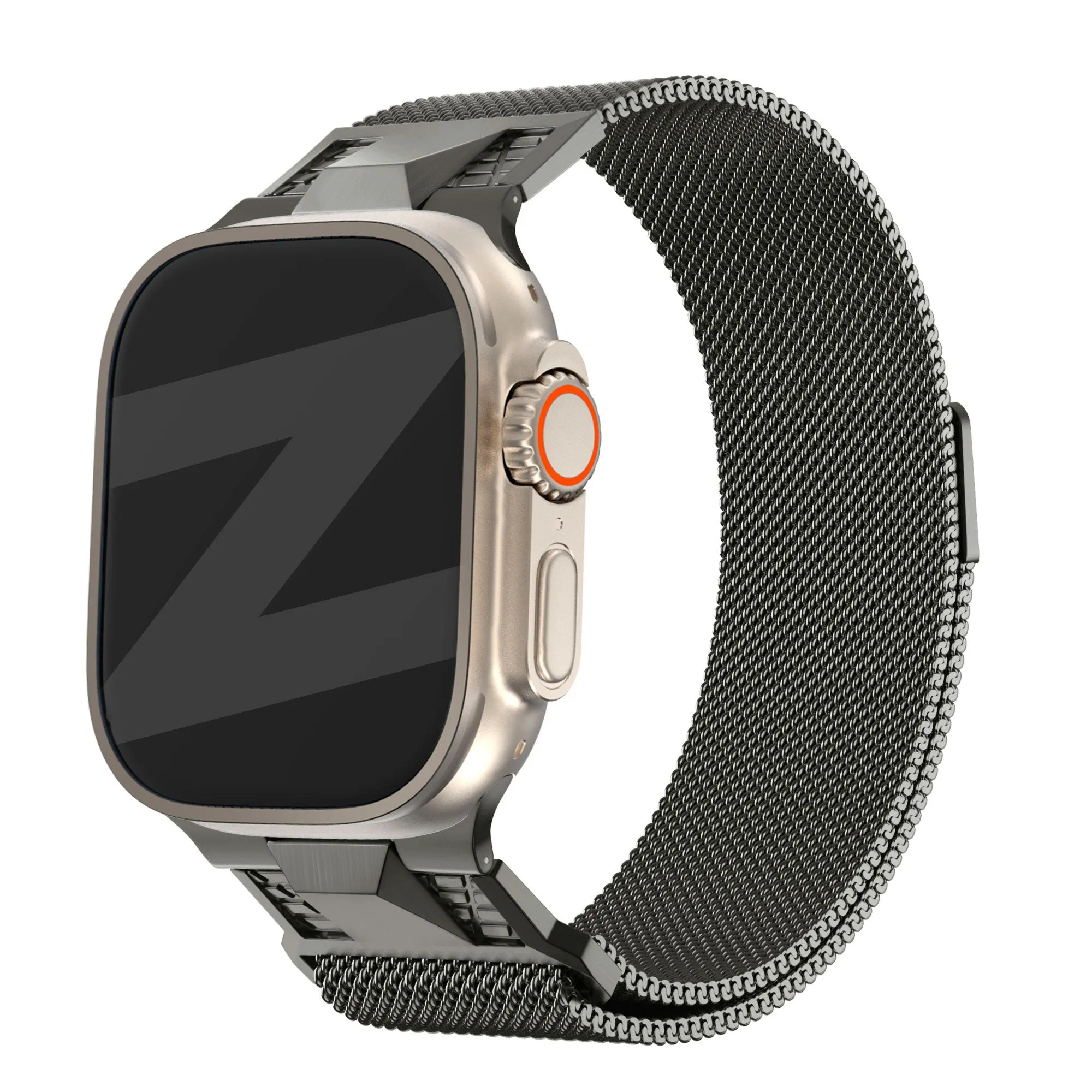 Bandz Apple Watch Milanese Strap 'Mecha' (Titanium Gray) Trendy Choice Stylish Look