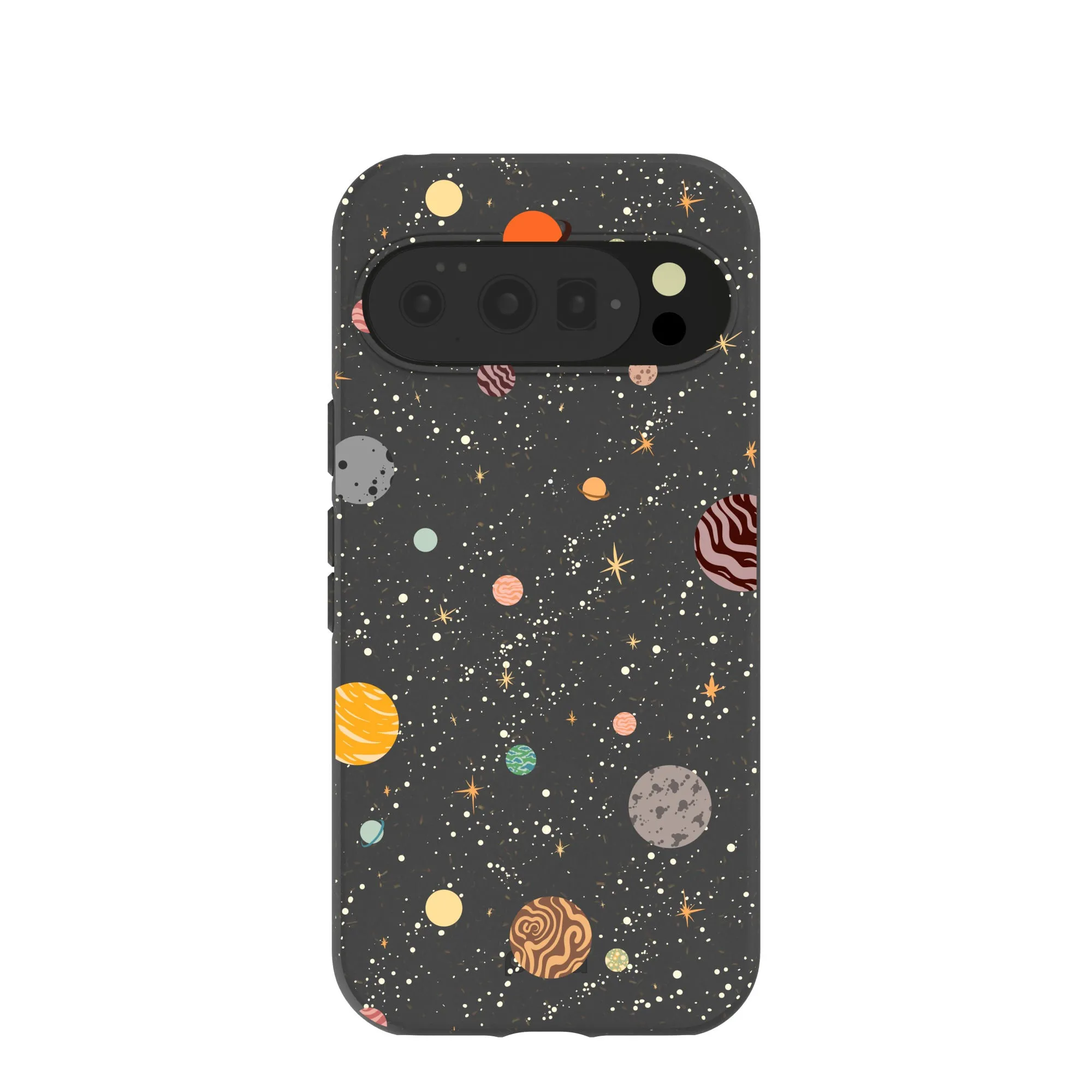 Black Galactic Glow Google Pixel 10/10 Pro Case Vibrant Colors