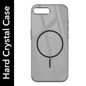 Minimal Surface Layer For Apple iPhone 7 Plus | iPhone 8 Plus Back Cover Case (Crystal Clear Case | MagSafe Wireless Charging Support | Hard Anti Yellow | Camera Protection Bump)