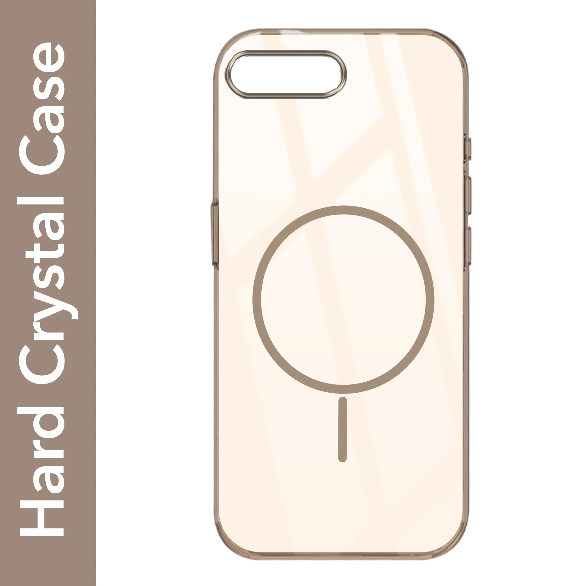 For Apple iPhone 7 Plus | iPhone 8 Plus Back Cover Case (Crystal Clear Case | MagSafe Wireless Charging Support | Hard Anti Yellow | Camera Protection Bump) Portable Protection