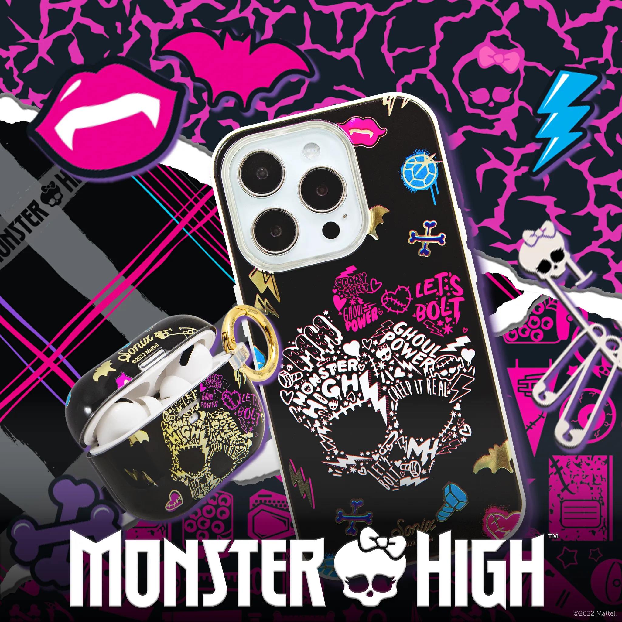 Monster High? Let's Bolt MagSafe? Compatible iPhone Case Luxury Surface