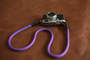 Purple Climbing rope camera neck shoulder strap handmade | Windmup.com Pastel color UV resistant