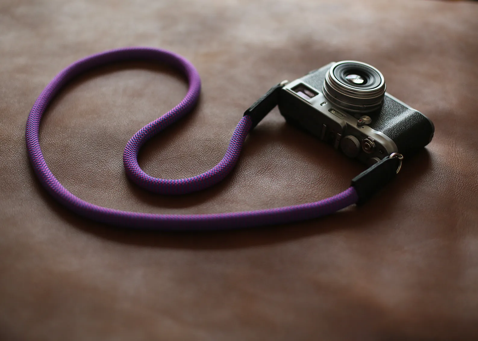 Purple Climbing rope camera neck shoulder strap handmade | Windmup.com Non Slip Neck Gear