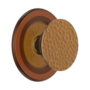 Universal Fit Enamel Hammered-Copper-Tone PopGrip for MagSafe