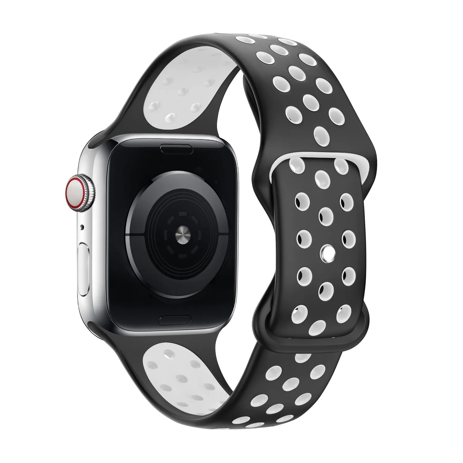 Urban Accessory Apple Watch Sport Strap Classic (Black/White)