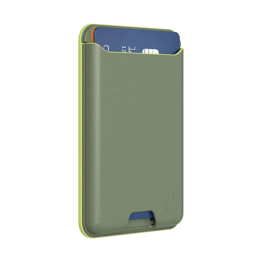 Eucalyptus Softgoods PopWallet for MagSafe Minimalist Card Grab Functional Snap Grab Slot