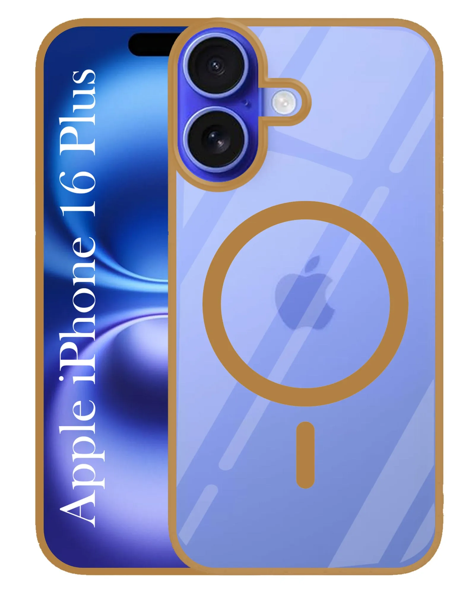 For Apple iPhone 16 Plus  Back Cover Case (MagSafe Compatible Wireless Charging | Hybrid Camera Bump Protection | Shockproof Polycarbonate Material) Practical Design