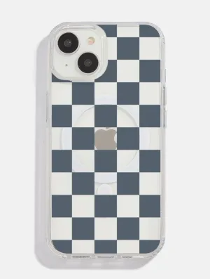 Protective Design Layer Unisex Design Blue Check MagSafe iPhone Case