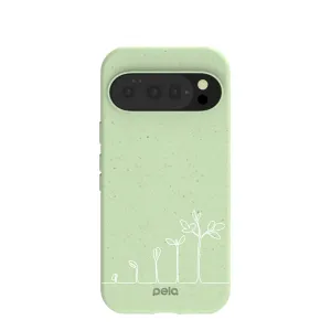 Soft Pattern Layer Sage Green Grow and Flourish Google Pixel 10/10 Pro Case