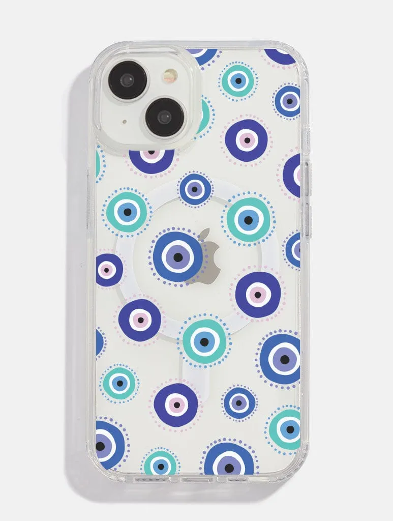 Durable Texture Finish Evil Eye MagSafe iPhone Case