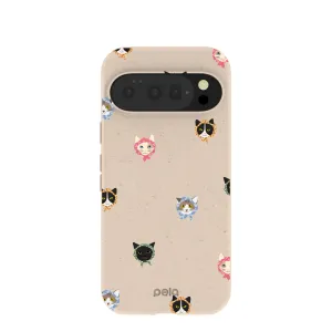 Matte Finish Seashell Cat Couture Google Pixel 10/10 Pro Case