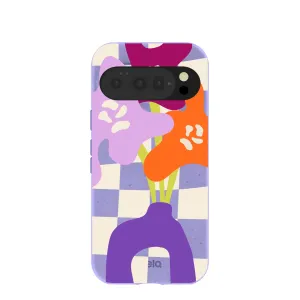 Lavender Bright Blooms Google Pixel 10/10 Pro Case Gloss Finish Texture